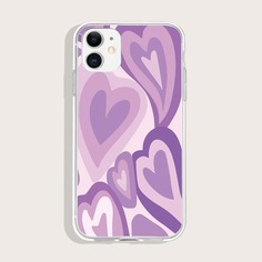 Чехол для телефона с узором сердечка Shein