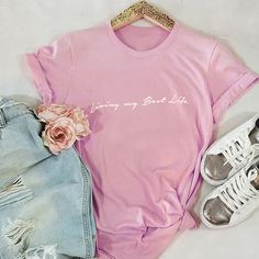 Футболка с текстовым принтом Shein