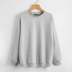 Однотонный свитшот со спущенным рукавом Shein