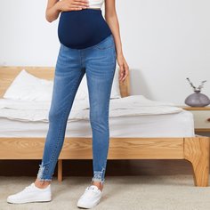 Рваные узкие джинсы для беременных Shein