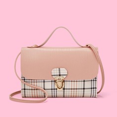 Сумка-сэтчел в клетку Shein