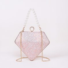 Блестящая сумка-клатч в форме алмаза Shein