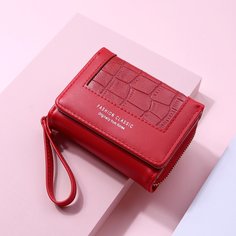 Складной кошелек с крокодиловым узором Shein