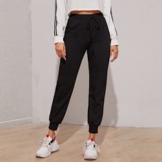 Однотонные спортивные брюки Shein