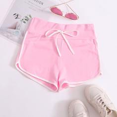 Шорты с широкой талией Shein