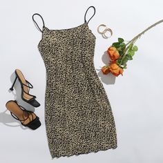 Платье с леопардовым принтом Shein