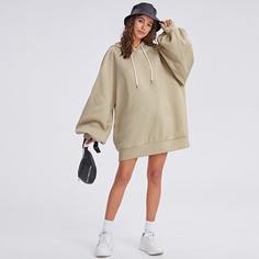 на кулиске Ровный цвет Повседневный Свитшоты Shein