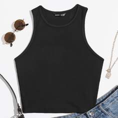 Обычный короткий жилет-топ Shein