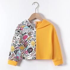 Мультяшный принт Повседневный Свитшоты для девочек Shein
