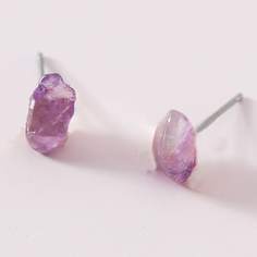 Серьги-гвоздики в форме камня Shein