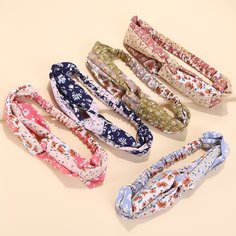 с драпировкой цветочный Бохо Резинки для волос Shein