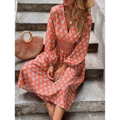 Платье с принтом Shein