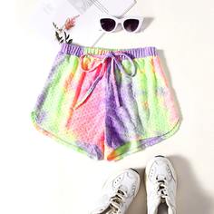 С батом перед тай дай Повседневный Шорты Shein