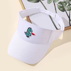 Шапка-козырек с заплатой динозавра Shein