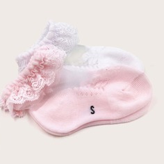 Одноцветный Повседневный Детские носки Shein