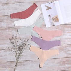 Бесшовные трусики 5шт Shein