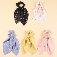 5шт резинка для волос в горошек Shein