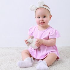 Однотонное платье-боди для девочек Shein