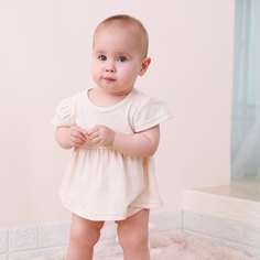 Однотонное платье-боди для девочек Shein