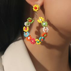 Серьги-подвески с бусинами Shein