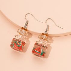 Серьги-подвески с фруктами в бутылке Shein