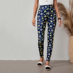 Цветочный Повседневный Леггинсы Shein