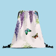 Рюкзак на кулиске с узором бабочки Shein