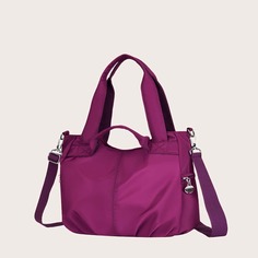 двойная ручка Одноцветный Спортивный Сумки-тоут Shein