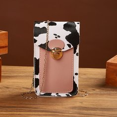Сумка на цепочке с коровьим узором Shein