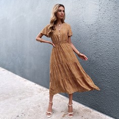 Оригинальное платье на кулиске Shein