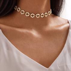 Колье с искусственным жемчугом 1шт Shein