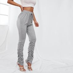 Спортивные брюки с узлом Shein