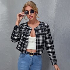 Пиджак в клетку Shein