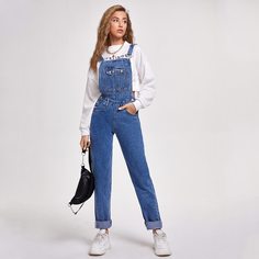 Джинсовый комбинезон Shein