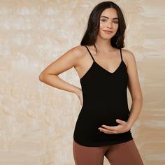 Платье для беременных однотонный слинг-топ Shein