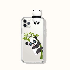 Прозрачный чехол для телефона с мультипликационным принтом и пандой 3D Shein