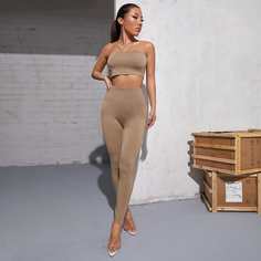 Кроп топ и леггинсы Shein