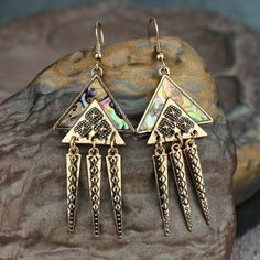 Треугольные серьги-подвески Shein