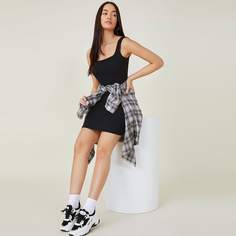 Одноцветный Повседневный Платье Shein