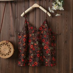 Со цветочками Бохо Размера плюс жилет Shein