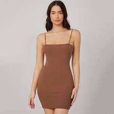 Одноцветный Повседневный Платье Shein