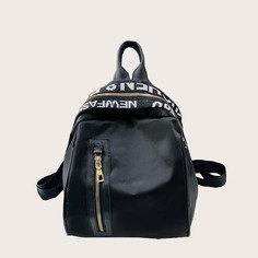 Рюкзак с текстовым принтом для девочек Shein