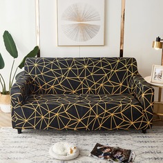 Чехол для дивана и 1шт чехол для подушки с геометрическим узором без наполнителя Shein