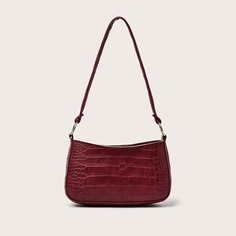 Сумка-багет с крокодиловым узором Shein