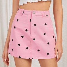 на молнии Хэллоуин Повседневный Юбки Shein