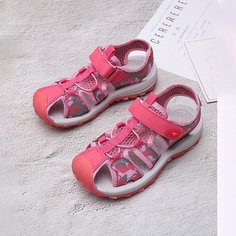 Спортивные сандалии с камуфляжным принтом для девочек Shein