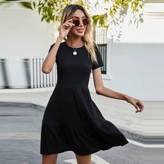 Вязаное платье в рубчик Shein