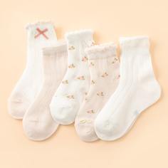Цветочный Повседневный Детские носки Shein
