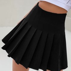 Однотонная юбка мини Shein