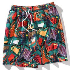 Мужские шорты с графическим принтом Shein